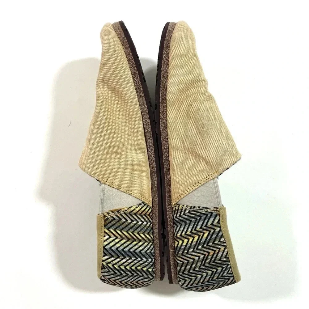 New Merrell Rucksack Canvas Slip On Shoes Tan Chevron